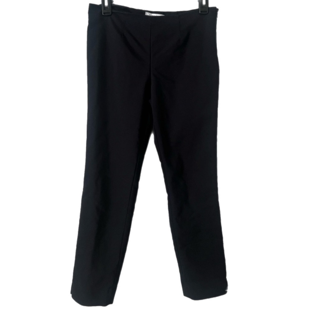 Larry Levine Women’s Navy Blue Sleek Straight-Leg Dress Pants